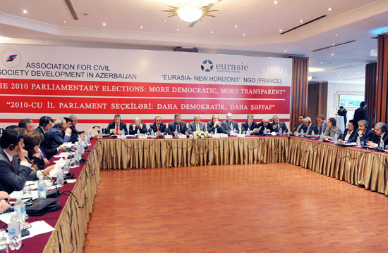 International Conference “2010 Parliamentary Elections in Azerbaijan: more democratic, more transparent”