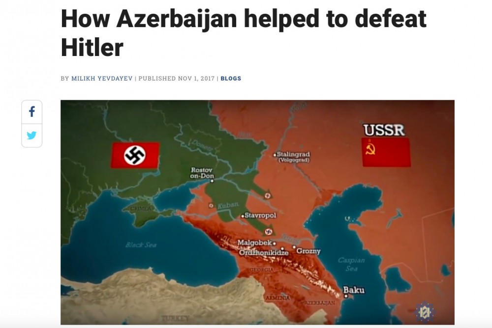 “Jewish Journal” qəzeti: “Azərbaycan Hitlerin məğlub olunmasına necə kömək etdi”