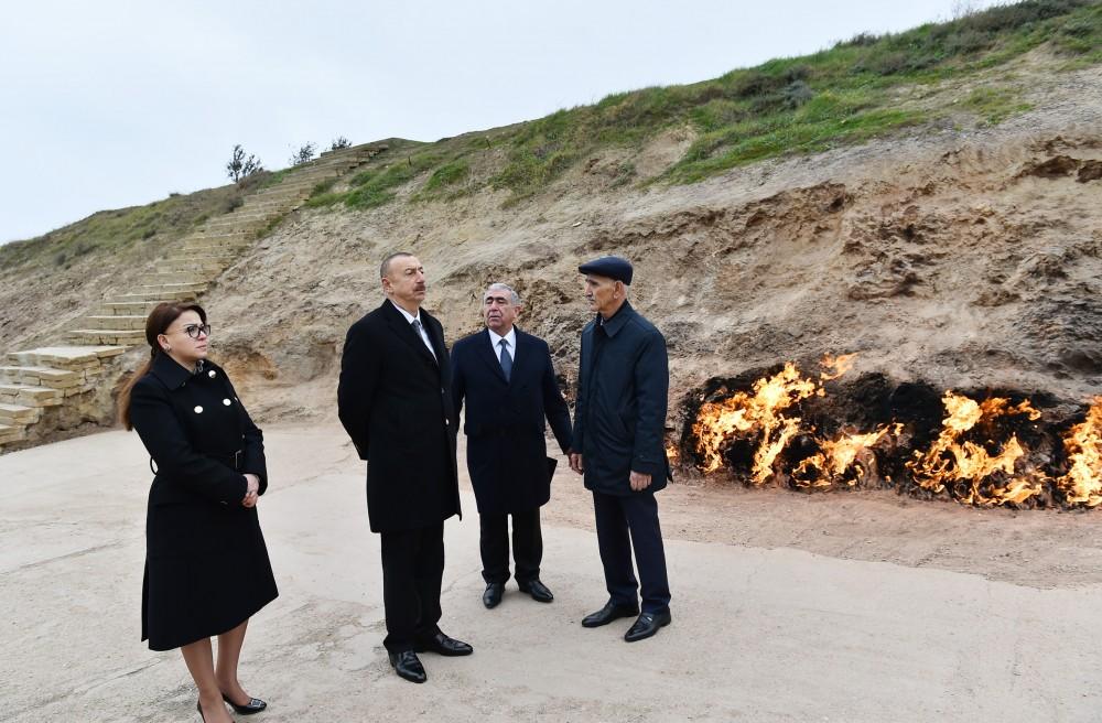 Президент Ильхам Алиев дал серьезное поручение по созданию в заповеднике «Янардаг» условий для азербайджанских граждан и туристов