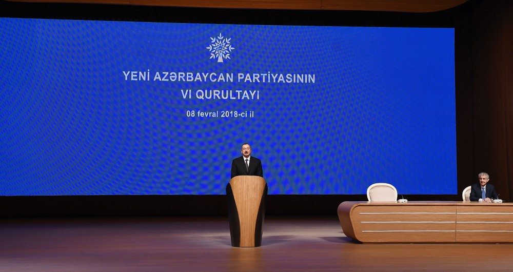 6th Congress of New Azerbaijan Party gets underway in Baku