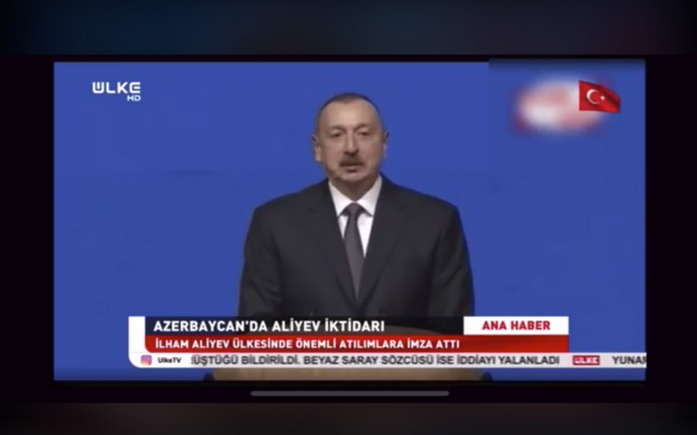 Turkish Ulke TV channel broadcasts reportage on presidential elections to be held in Azerbaijan