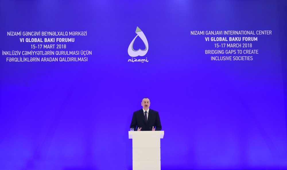 Prezident İlham Əliyev VI Qlobal Bakı Forumunun açılışında iştirak edib