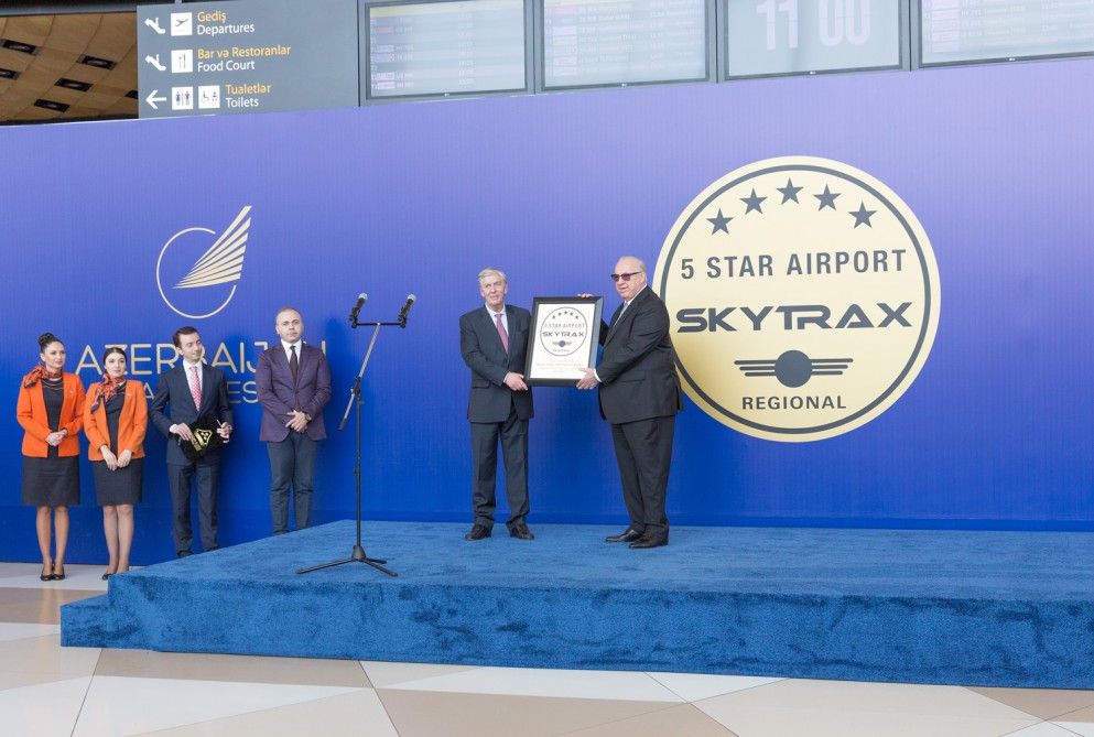 Heydar Aliyev International Airport receives most prestigious award in the world