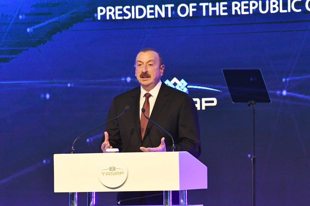Президент Ильхам Алиев: Сдача в эксплуатацию ТАNАP – очередное проявление турецко-азербайджанского братства