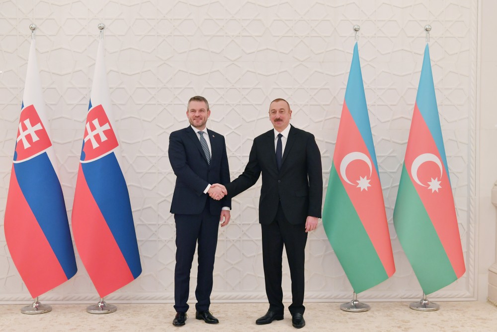 Состоялась встреча Президента Азербайджана Ильхама Алиева с премьер-министром Словакии Петером Пеллегрини один на один