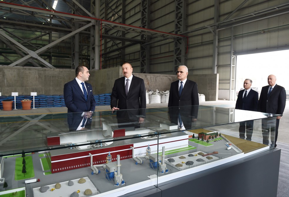 President Ilham Aliyev opened non-ferrous metals and foundry plant in Sumgayit Chemical Industrial Park