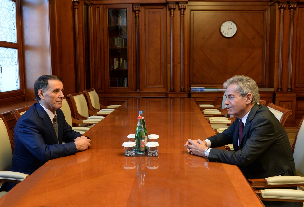 Azerbaijani Prime Minister Novruz Mammadov meets with first chairman of CSCE Minsk Conference