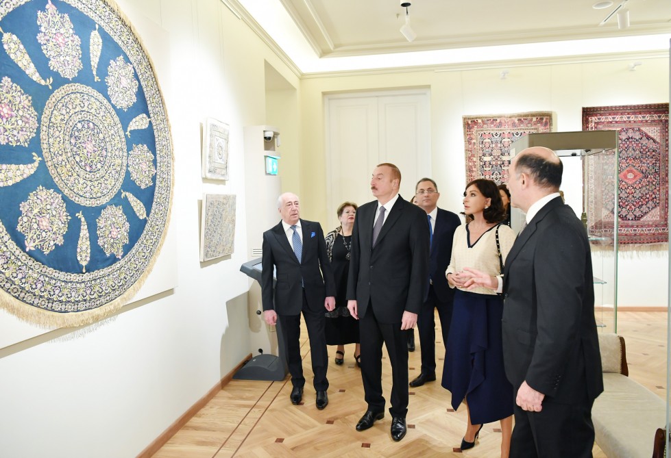 Президент Ильхам Алиев принял участие в открытии после капитального восстановления и реконструкции третьего корпуса Национального музея искусств Азербайджана
