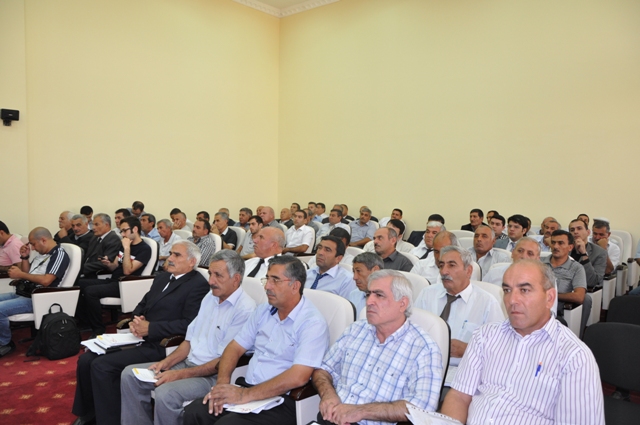 Speech of Tariyel Huseynov, Chief of the Head Department of İnfrastructural Development of the Ministry of Emergency Cases, at “Sarsang SOS ” international conference in Tartar on September 7, 2013