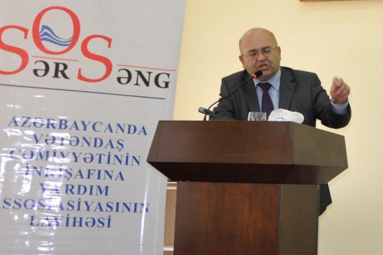 Speech of Rustam Mammadov, Head of Professional Chair of the Chair of the International Law Faculty of Azerbaijan State University, at “Sarsang SOS ” international conference in Tartar on September 7, 2013