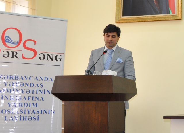 Выступление Рамина Гасымова, (сотрудника Государственной Думы Российской Федерации) на международной конференции «СОС Сарсанг», проведенной в г. Тертер 7 сентября 2013 года