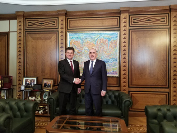 Глава МИД Азербайджана и действующий председатель ОБСЕ обсудили нагорно-карабахское урегулирование