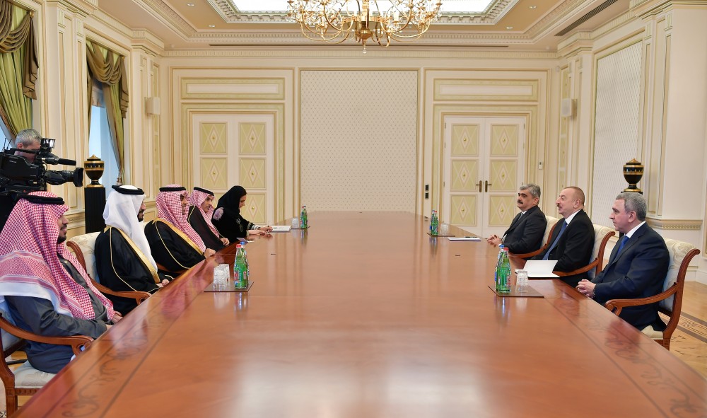 Президент Ильхам Алиев принял делегацию Королевства Саудовская Аравия