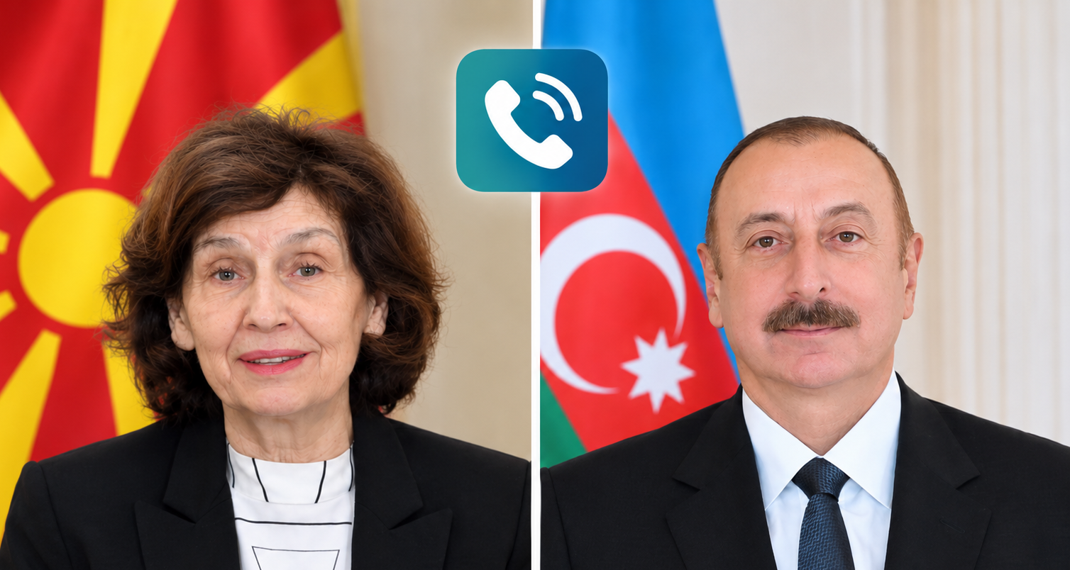 Şimali Makedoniya Prezidenti İlham Əliyevlə enerji sahəsində fikir mübadiləsi aparıblar